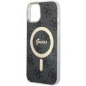 Guess IML 4G MagSafe case for iPhone 15 Black
