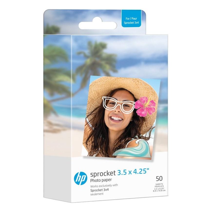 HP photo paper Sprocket Zink 8.9x10.8cm 50 sheets