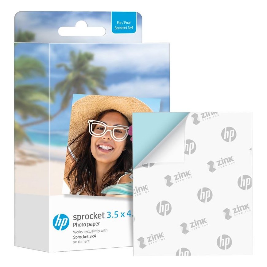 HP photo paper Sprocket Zink 8.9x10.8cm 50 sheets – 2