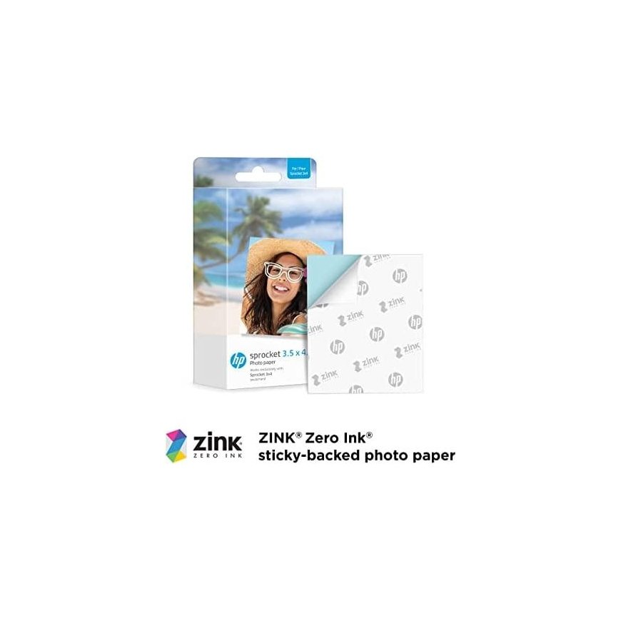 HP photo paper Sprocket Zink 8.9x10.8cm 50 sheets – 3
