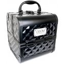 OSOM Professional suitcase Osom plastic with aluminum trim, black, 185x185x200 mm OSOM Professional suitcase Osom plastic with aluminum trim, black, 185x185x200 mm