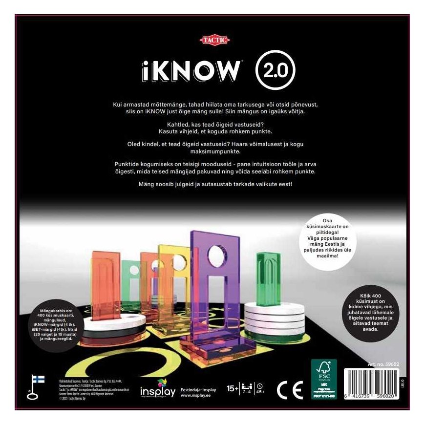 Tactic Taktinis stalo žaidimas iKNOW 2.0 – 4