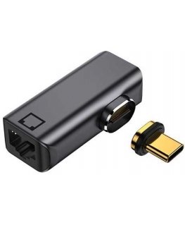 Extra Digital Magnetic adapter USB Type-C - RJ-45, 100/1000Mb