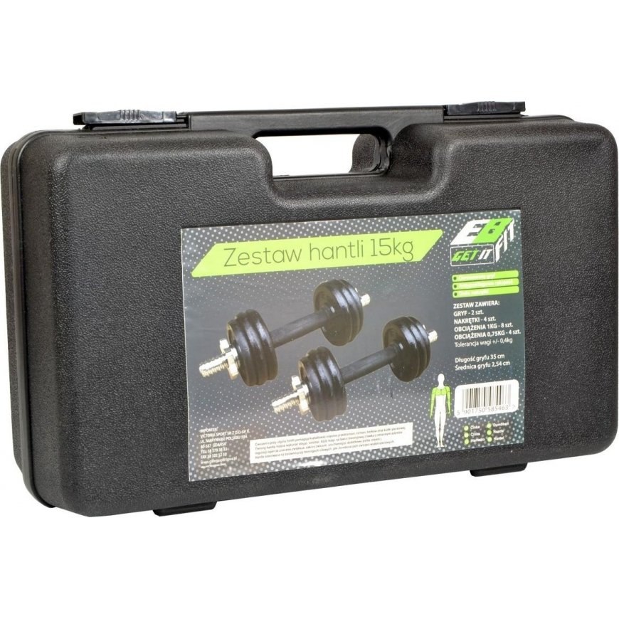 Enero Variable weight dumbbells EB Fit, 15 kg (2x7.5 kg) – 4