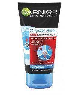 Garnier face wash gel Clean Skin Active Charcoal 3in1 150ml
