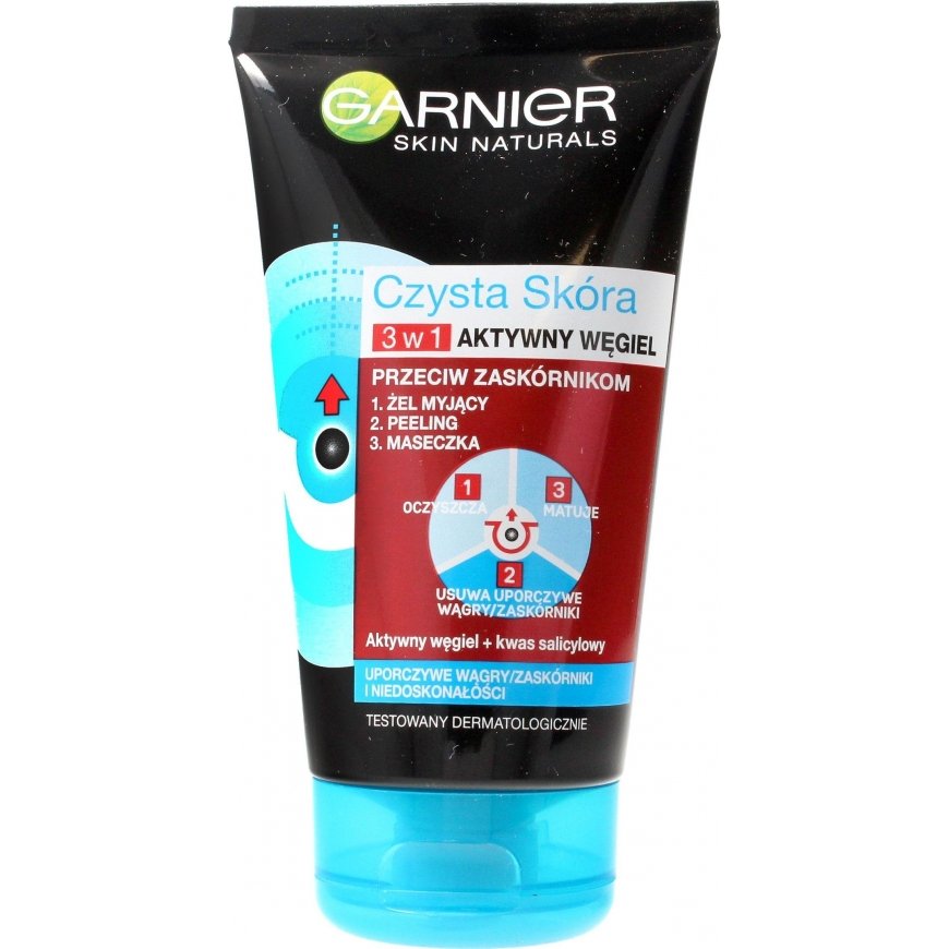 Garnier veido prausimosi gelis Clean Skin Active Charcoal 3in1 150ml – 4