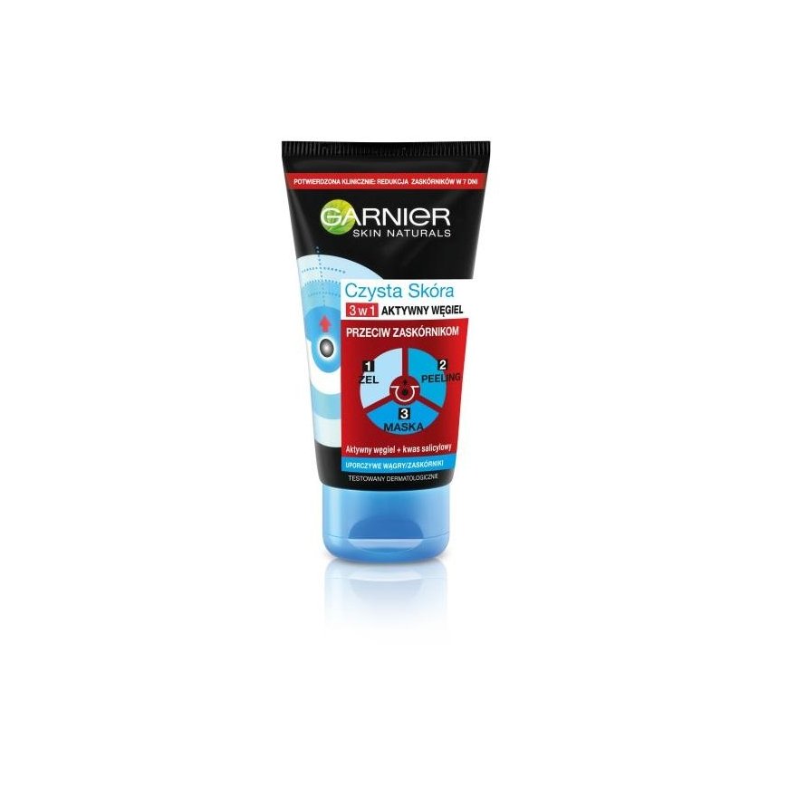 Garnier face wash gel Clean Skin Active Charcoal 3in1 150ml – 5
