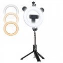 CP X4 LED 16cm Заряжаемая Selfie Лампа с BT Пультом & Ручкой + Напольным штативом 20-90cm + Держатель телефона CP X4 LED 16cm Заряжаемая Selfie Лампа с BT Пультом & Ручкой + Напольным штативом 20-90cm + Держатель телефона