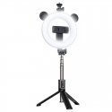 CP X4 LED 16cm Rechargeable Selfie Lamp with BT Remote & Handle + Floor Stand 20-90cm + Phone Holder CP X4 LED 16cm Rechargeable Selfie Lamp with BT Remote & Handle + Floor Stand 20-90cm + Phone Holder