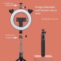 CP X4 LED 16cm Rechargeable Selfie Lamp with BT Remote & Handle + Floor Stand 20-90cm + Phone Holder CP X4 LED 16cm Rechargeable Selfie Lamp with BT Remote & Handle + Floor Stand 20-90cm + Phone Holder