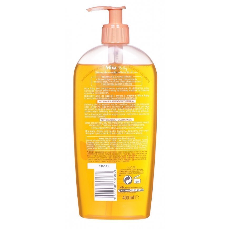 Mixa Baby body wash for children