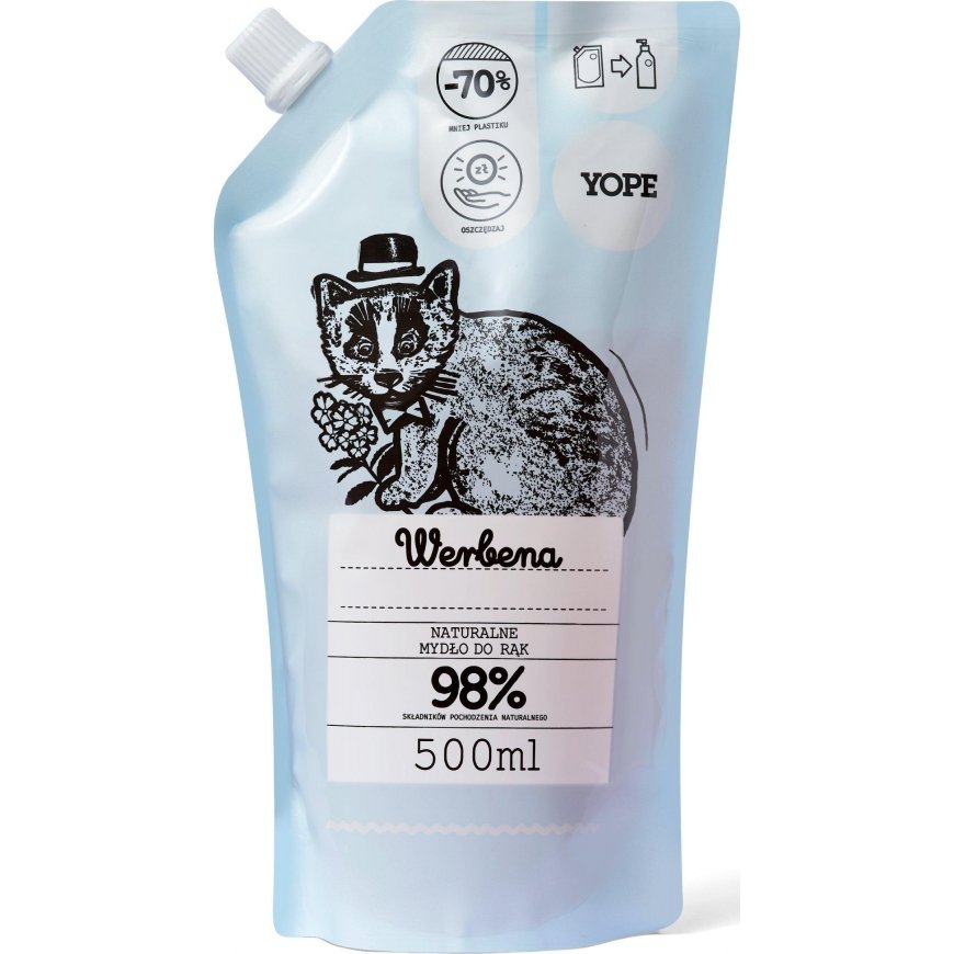 Yope Verbena skystas muilas 500 ml - pildoma pakuotė