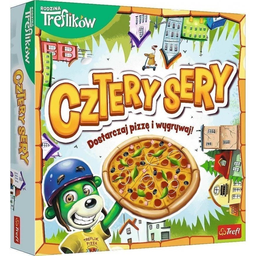 Puzzle Play four pizza trefliki cheeses