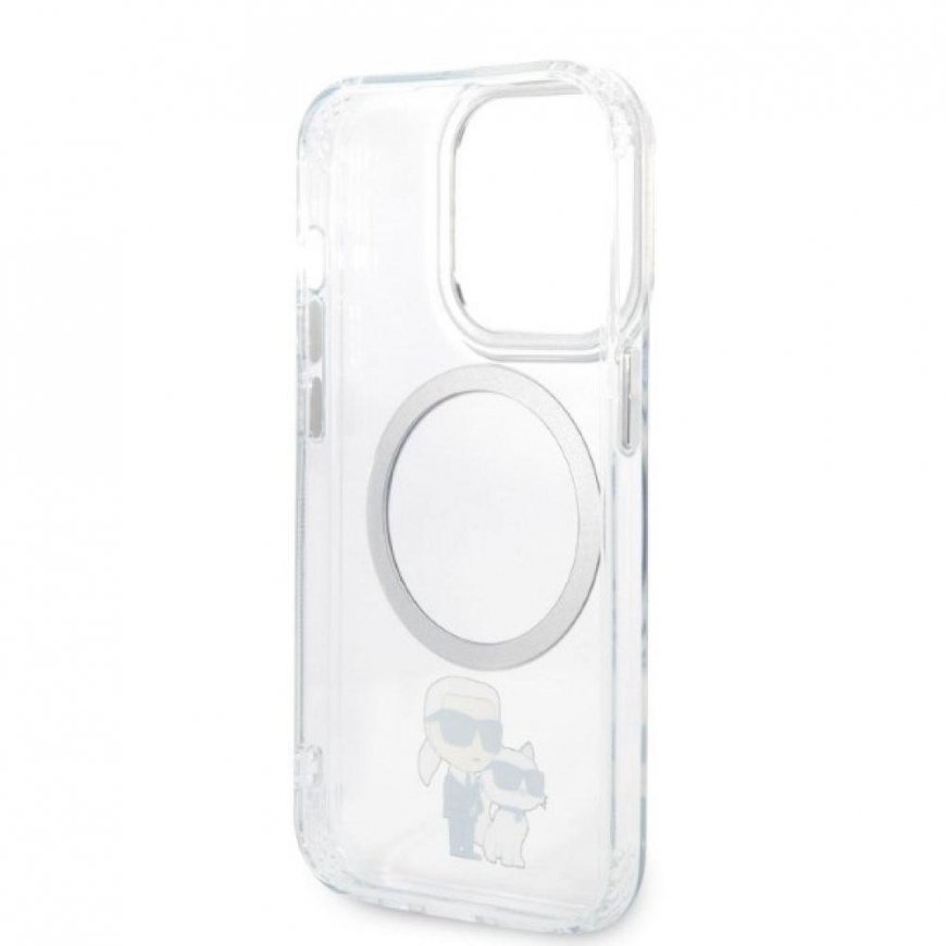 Karl Lagerfeld Case for iPhone 14 Plus 6.7" KLHMP14MHNKCIT Clear Hard Case Magsafe IML NFT Karl&Choupette – 2