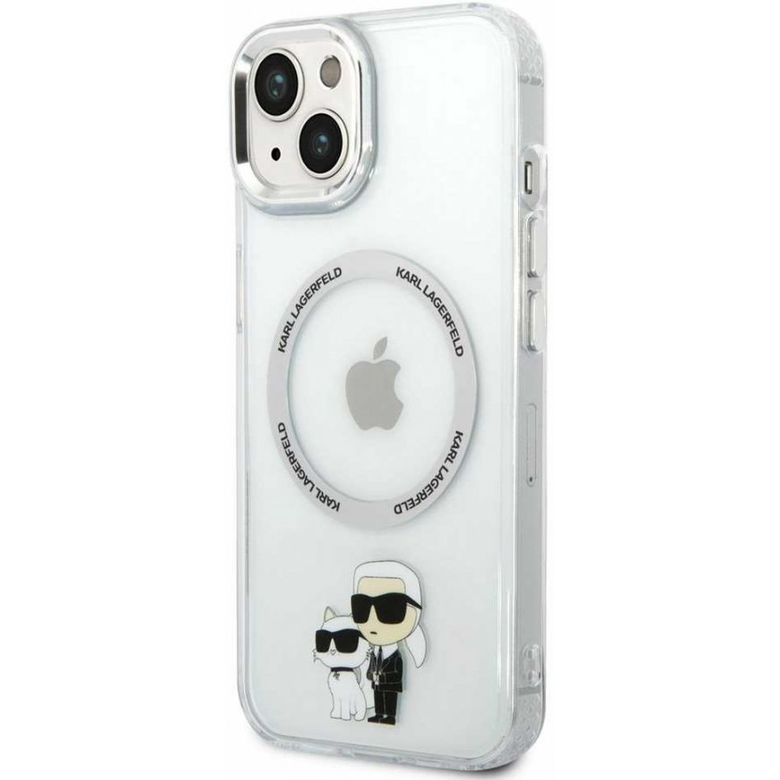 Karl Lagerfeld Case for iPhone 14 Plus 6.7" KLHMP14MHNKCIT Clear Hard Case Magsafe IML NFT Karl&Choupette – 5