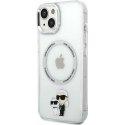 Karl Lagerfeld Case for iPhone 14 Plus 6.7" KLHMP14MHNKCIT Clear Hard Case Magsafe IML NFT Karl&Choupette Karl Lagerfeld Case for iPhone 14 Plus 6.7" KLHMP14MHNKCIT Clear Hard Case Magsafe IML NFT Karl&Choupette