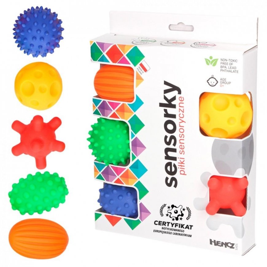 Hencz Toys Sensorky kamuoliukai 5 vnt.