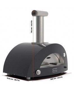 Alfa Forni Moderno 3 Pizze Wood Grey
