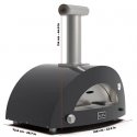 Alfa Forni Moderno 3 Pizze Wood Grey