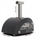 Alfa Forni Moderno 3 Pizze Wood Grey