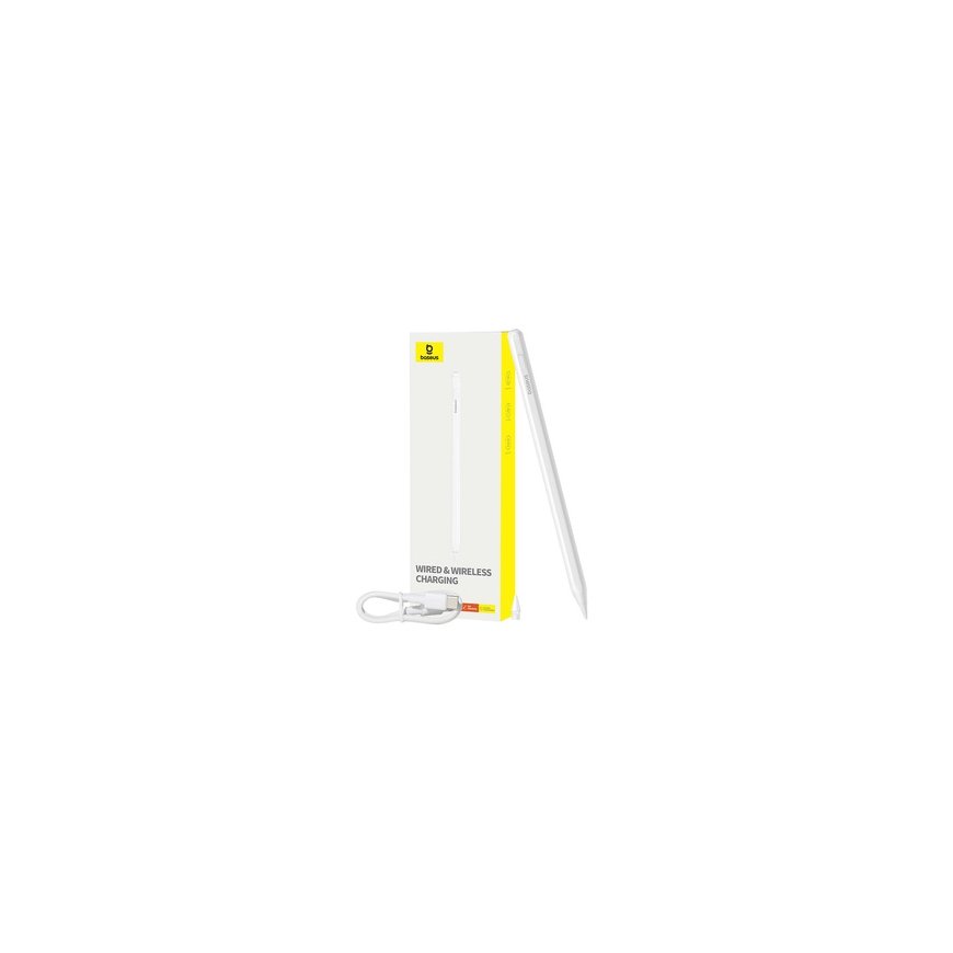 Active stylus Baseus Smooth Writing Series with wireless and cabled charging (White) – 2