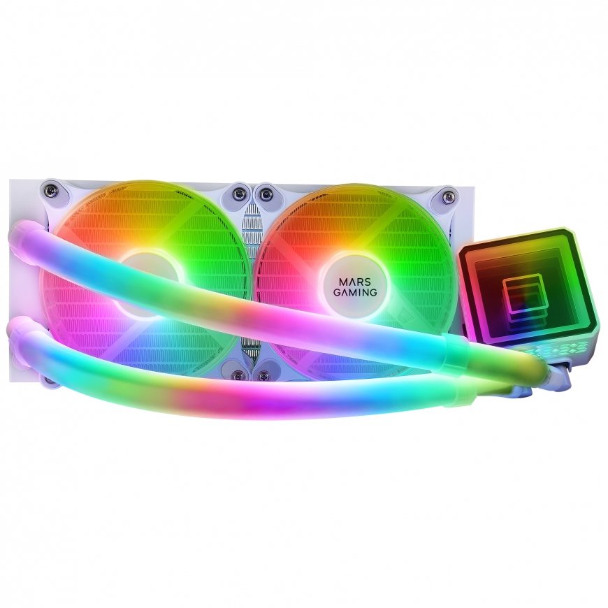 Mars Gaming ML-ULTRA240 Procesorius Universalusis skystinis aušintuvas Balta 1 vnt – 2