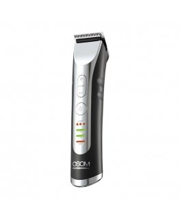 OSOM Professional Hair Clipper P9 profesionali plaukų kirpimo mašinėlė, ličio jonų baterija, 100-240V, 50/60 Hz, pilkos spalvos