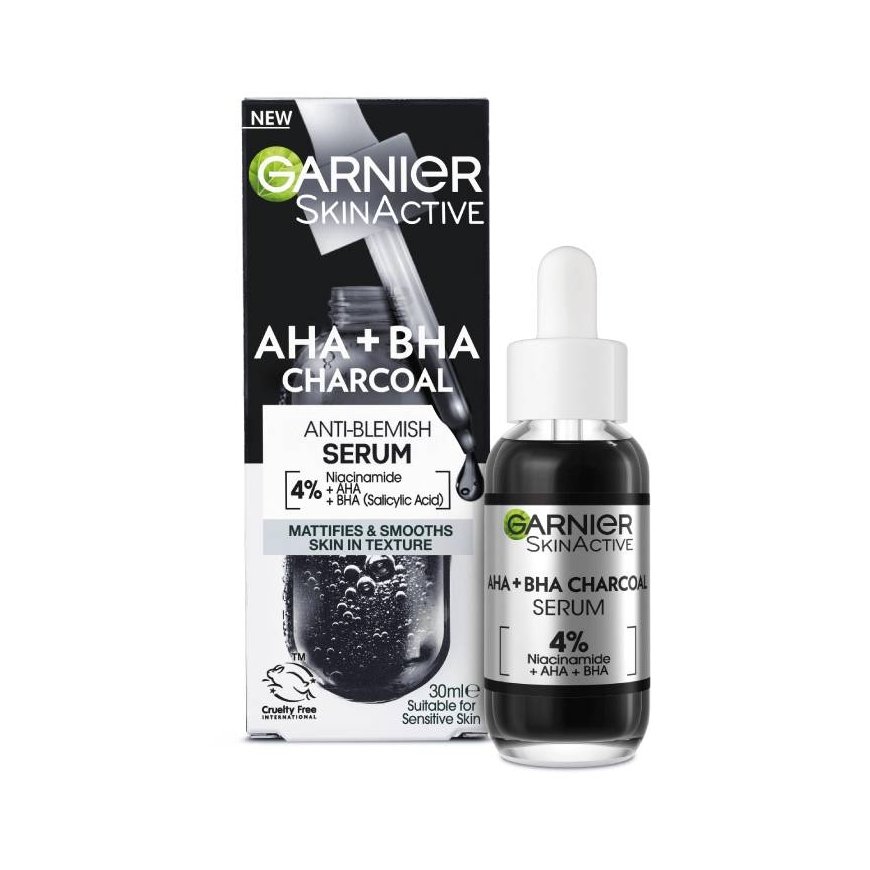 Garnier Pure Active AHA + BHA Charcoal Serum – 2