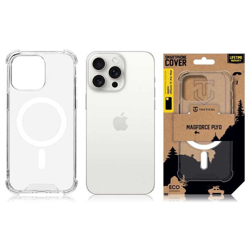 Case Tactical MagForce Plyo cover for Apple iPhone 15 Pro Max Transparent – 5