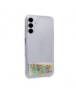 iLike Samsung Galaxy A14 5G Silicone Case Water Glitter Rainbow