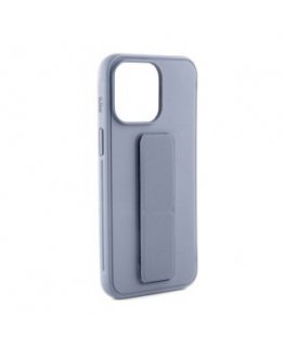 iLike Apple iPhone 15 Silicone Case with stand Purple