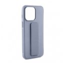 iLike Apple iPhone 15 Silicone Case with stand Purple