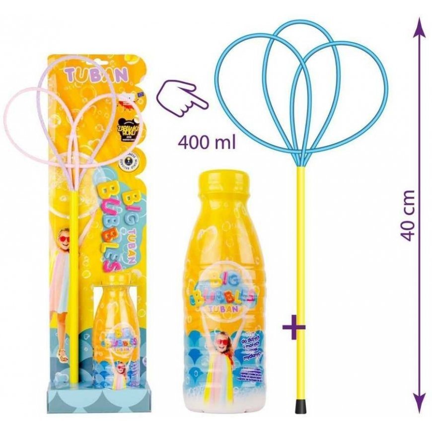 Tuban Soap bubble ring "Butterfly Multi" + Soap bubble liquid 400 ml – 2