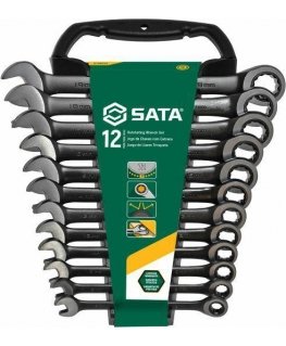 SATA FLOW-EYE WRENCH, 12 pcs., WITH RATCHET