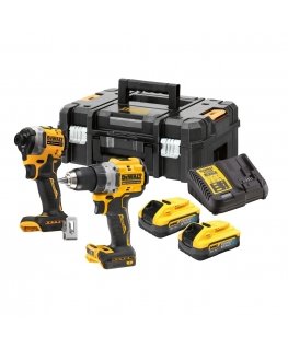 DEWALT Set COMBO 18V DCK2051H2T (DCD800+DCF850) 2x1.7Ah POWERSTACK TSTAK