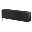 Cama JUNGLE komoda 190x40,5x74,5 juoda matinė + auksinės kojos Cama JUNGLE komoda 190x40,5x74,5 juoda matinė + auksinės kojos