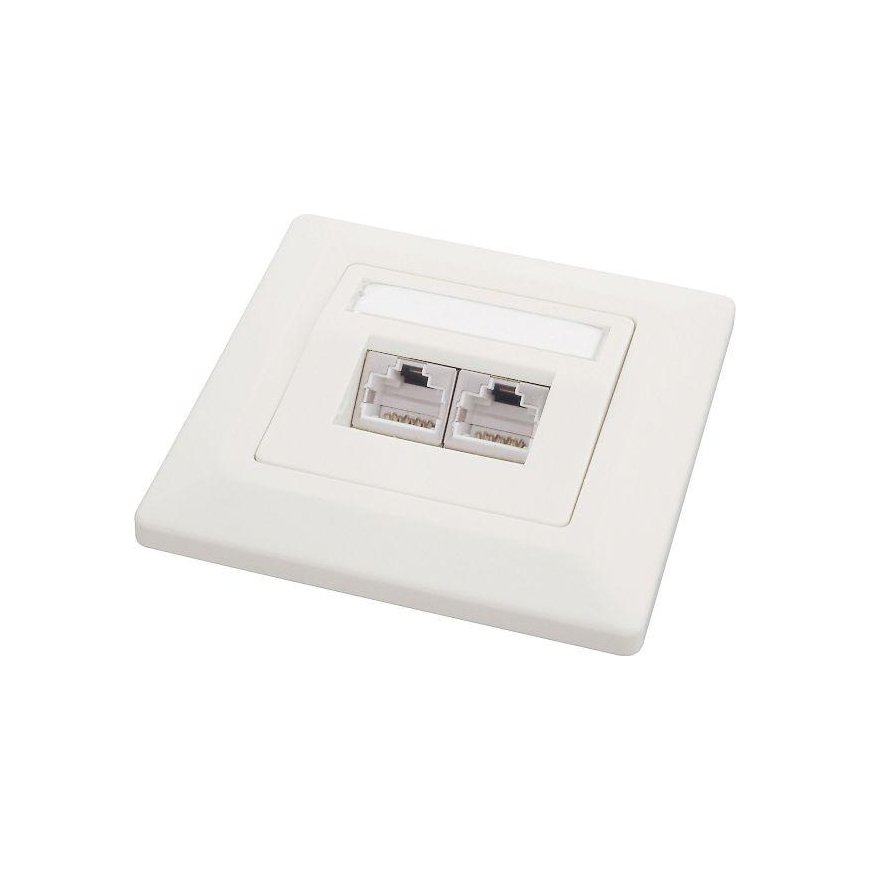 Solarix socket CAT6 STP 2 x