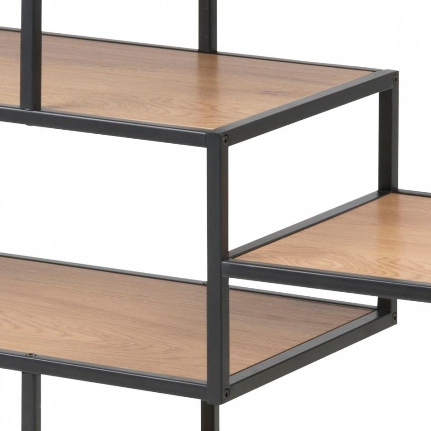 Actona Seaford Rack shelf Freestanding Paper, Steel Black, Wood – 4