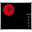 Bosch Serie 2 PKE645CA2E viryklė Juoda, Nerūdijančiojo plieno Įmontuoti 60 cm Keraminis 4 zone(s)