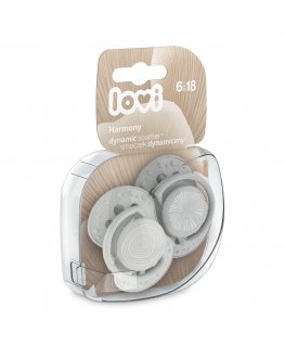 LOVI dynamic silicone pacifier HARMONY BOY, 6-18 months, 2 pcs., 22/907boy