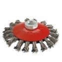 Graphite Wire disc brush, bent 115 mm M14 INOX - 57H591 Graphite Wire disc brush, bent 115 mm M14 INOX - 57H591