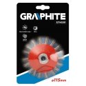 Graphite Grafitas Vielinis diskinis šepetys, sulenktas 115 mm M14 INOX - 57H591