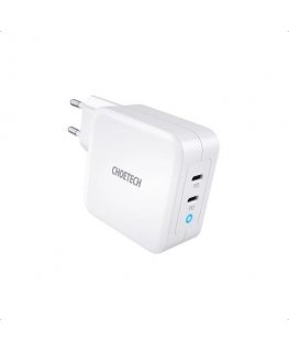 Charger CHOETECH GaN 2xUSB Type-C: 100W, PD