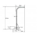 Blow Wall bracket bent 660 reinforced