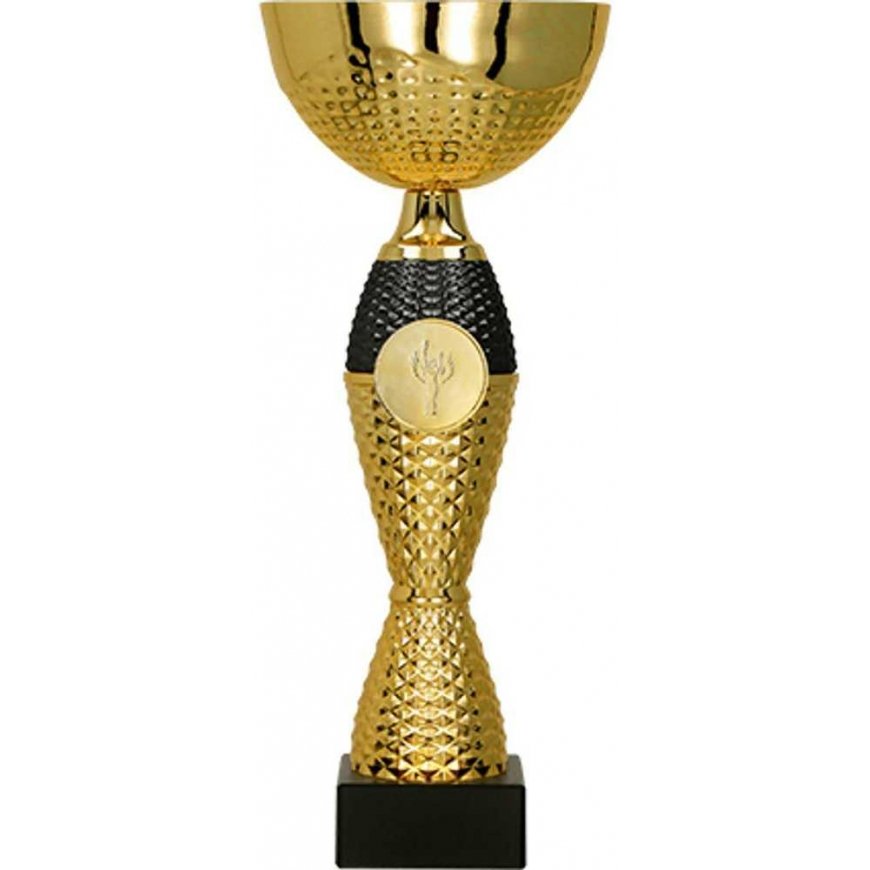 Detail Gold and black metal cup