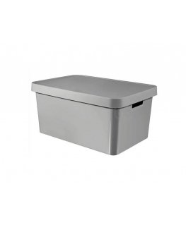 Curver Infinity 45L pilkos spalvos indas su dangteliu