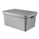 Curver Infinity 45L gray container with lid