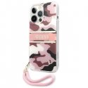 Guess GUHCP13SKCABPI iPhone 13 mini 5.4 inch Pink/Pink Hard Case Camo Strap Collection Guess GUHCP13SKCABPI iPhone 13 mini 5.4 inch Pink/Pink Hard Case Camo Strap Collection