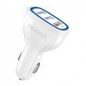 Dudao R7S car charger, 3x USB, 18W (white) Dudao R7S car charger, 3x USB, 18W (white)