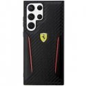 Ferrari dėklas, skirtas Samsung Galaxy S23 Plus FEHCS23MNPYK juodas HC PU anglies kontrastas kraštai Ferrari dėklas, skirtas Samsung Galaxy S23 Plus FEHCS23MNPYK juodas HC PU anglies kontrastas kraštai